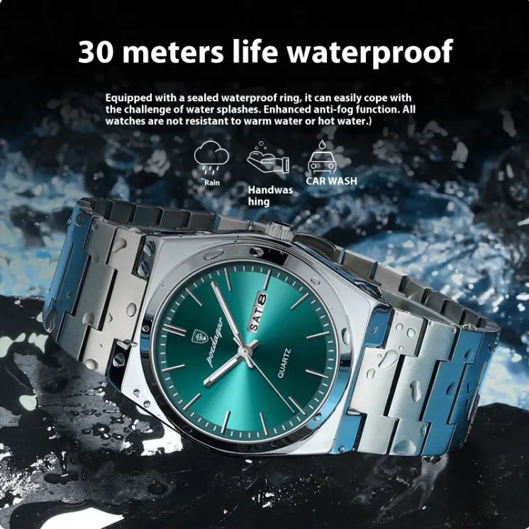 ⌚: Men's Ultra-Thin Luminous Waterproof Quartz Watch - Premium Slim Design