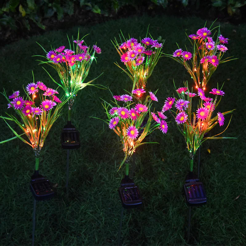 🌸: Solar Garden Lights LED Flower Stake - Waterproof Outdoor Patio Decor