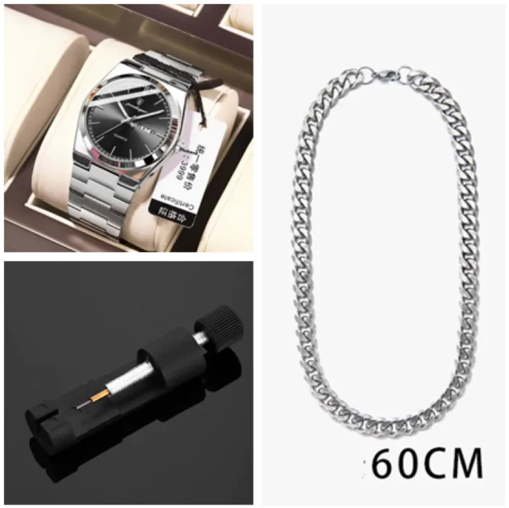 ⌚: Ultra-Thin Waterproof Men's Quartz Watch - 5mm Slim Profile 50M Resistant