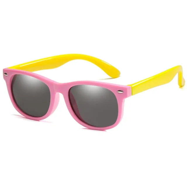 👶: Kids Round Polarized Sunglasses - Stylish UV Protection for Children