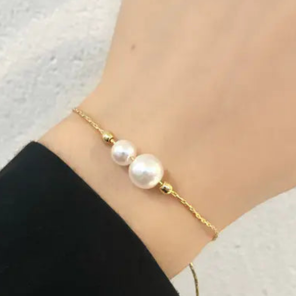 💎: Korean Style Baroque Pearl Bracelet - Elegant Women's Fashion Jewelry