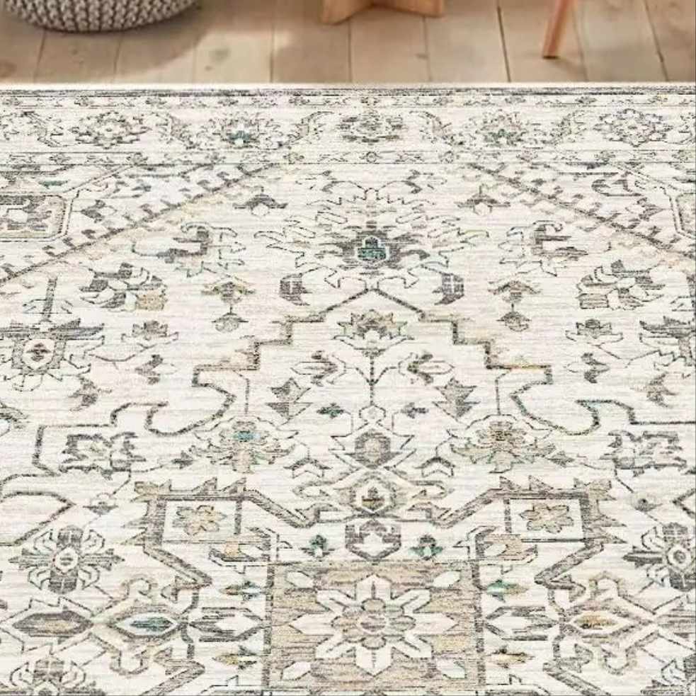 🏠: Premium 4x6 Washable Area Rug - Soft Non-Slip Living Room Carpet