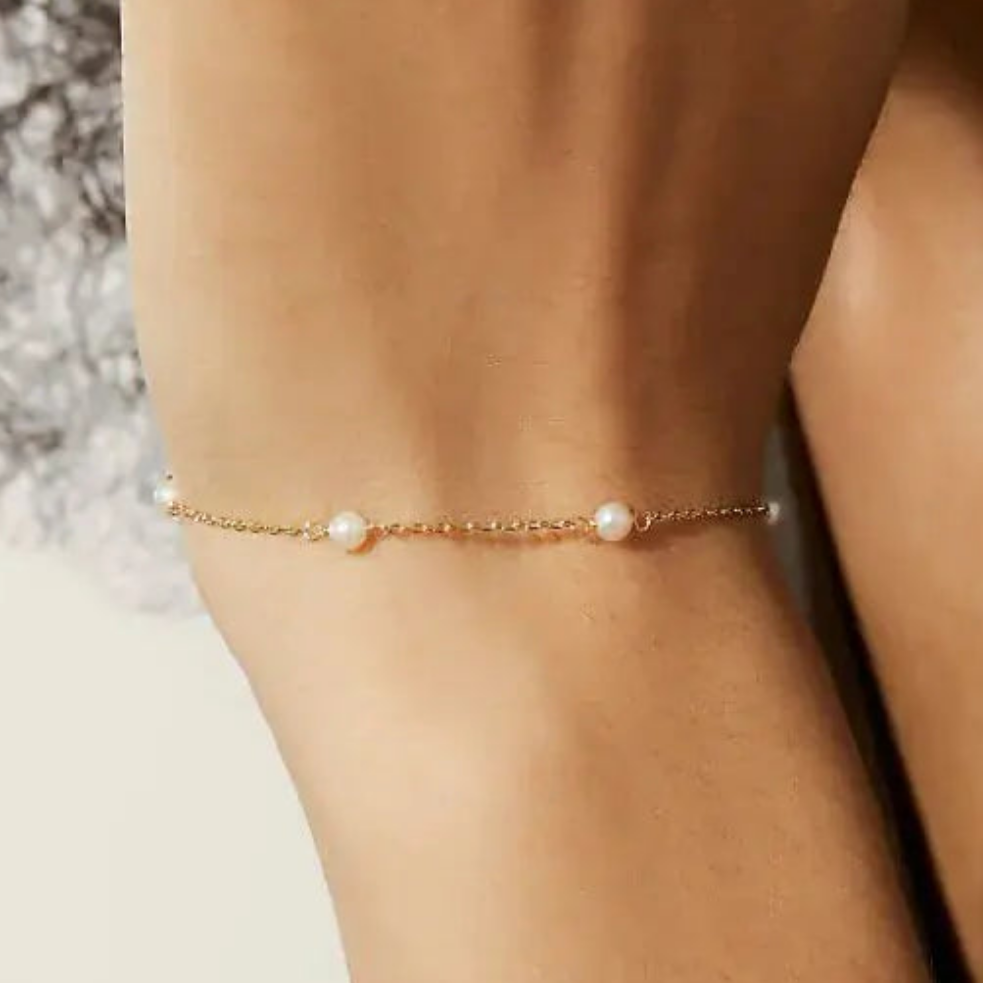 💎: Women's Freshwater Pearl Bracelet - S925 Silver Simple Elegant Jewelry