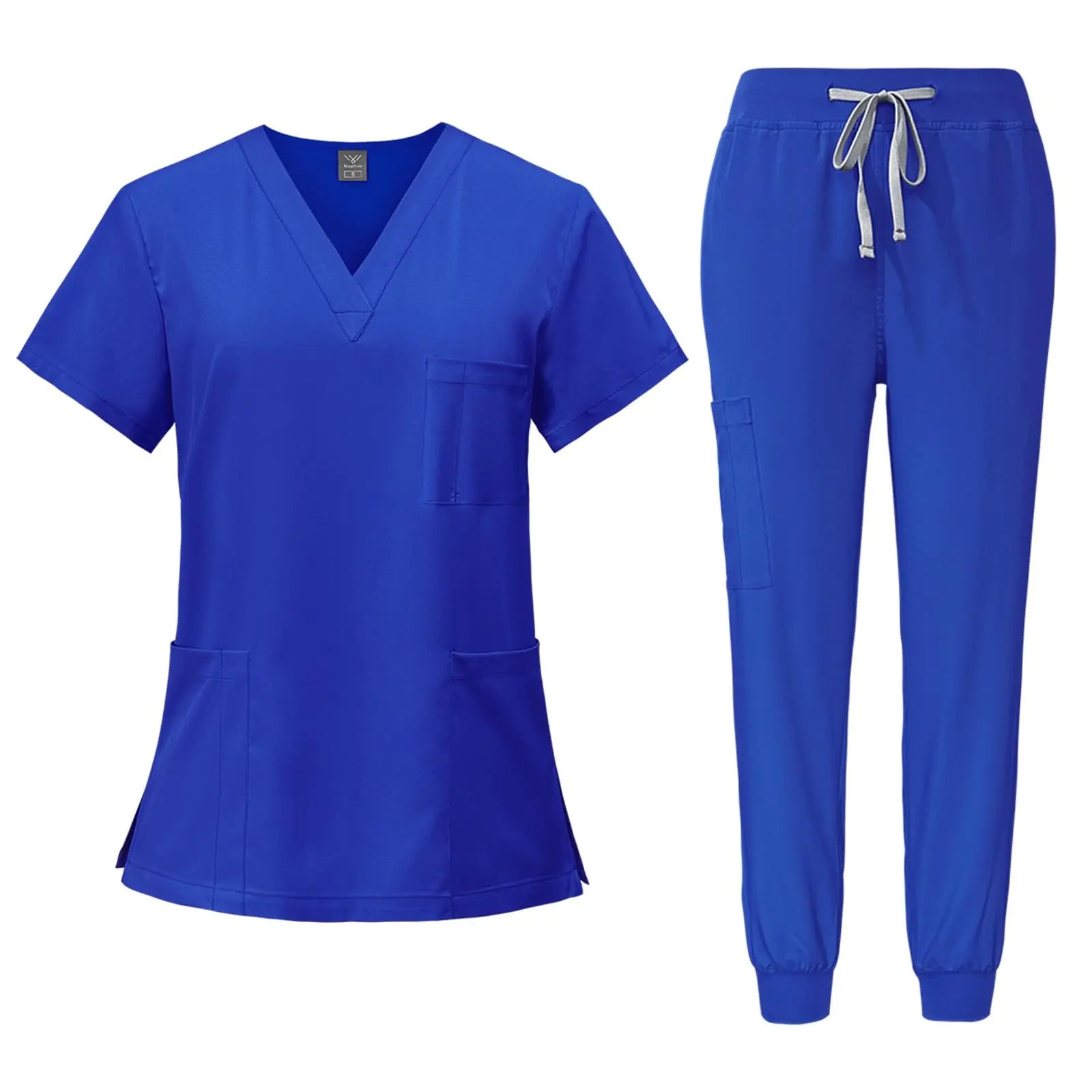 🩺: Royal Blue Medical Scrubs Set M - Complete Nurse Uniform