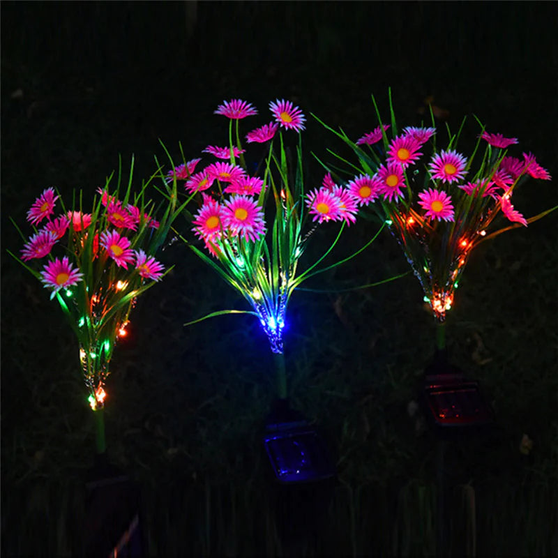 🌸: Solar Garden Lights LED Flower Stake - Waterproof Outdoor Patio Decor