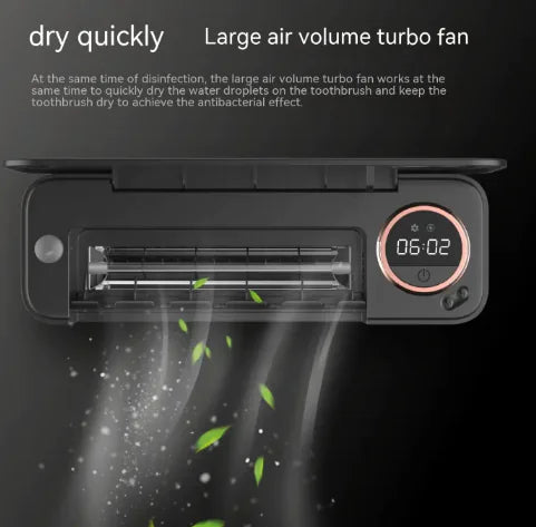 🦷: 2-in-1 Smart UV Toothbrush Sterilizer - Rechargeable Bathroom Organizer