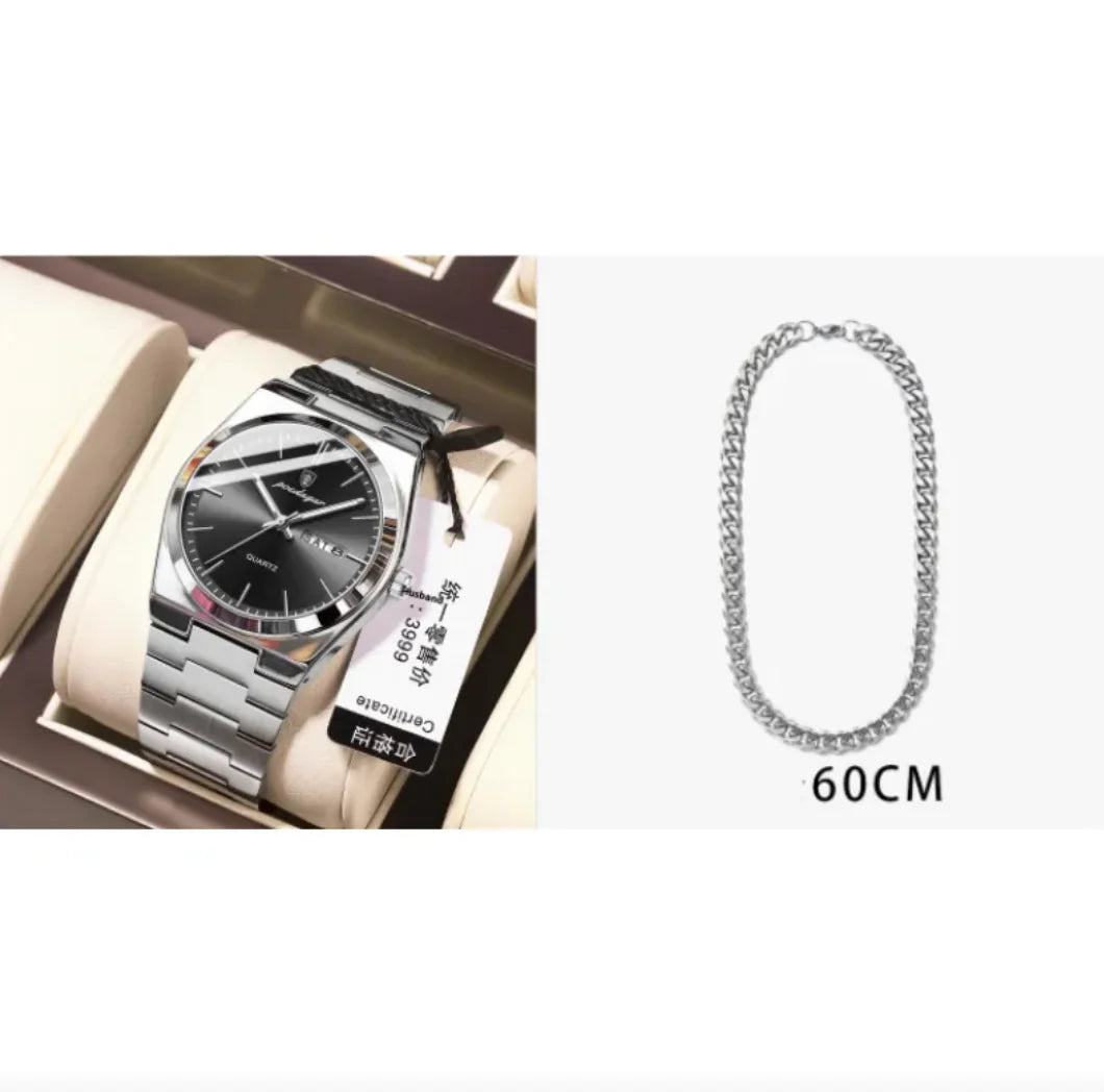 ⌚: Ultra-Thin Waterproof Men's Quartz Watch - 5mm Slim Profile 50M Resistant