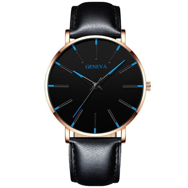 ⌚: Ultra Thin Quartz Watches For Men - Premium Minimalist Timepiece