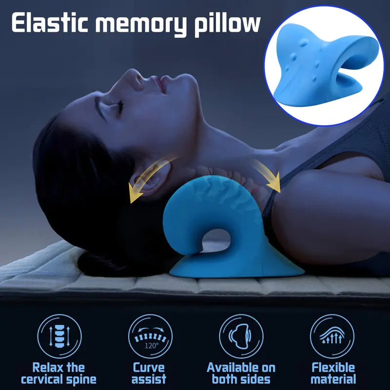 💆: Neck Stimulator Pillow Massager - Therapeutic Sleep Support Device