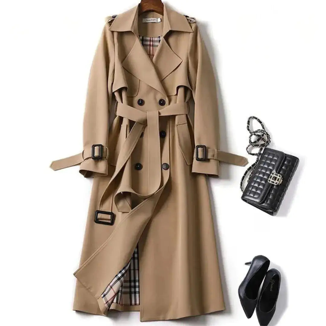 🧥: Classic Trench Coat - Timeless Double-Breasted Outerwear