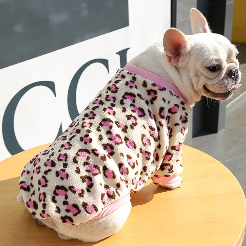 🐕: Cozy Winter Puppy Pajama Jacket - Warm Fleece Pet Outfit