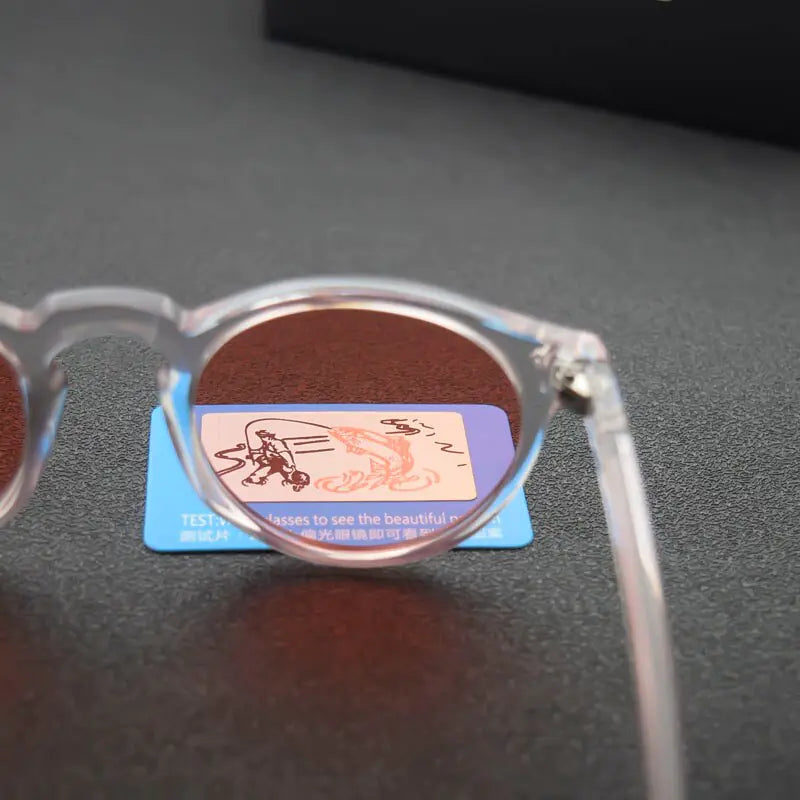 🕶️: Designer Polarized Round Lens Sunglasses - Effortless Chic Style