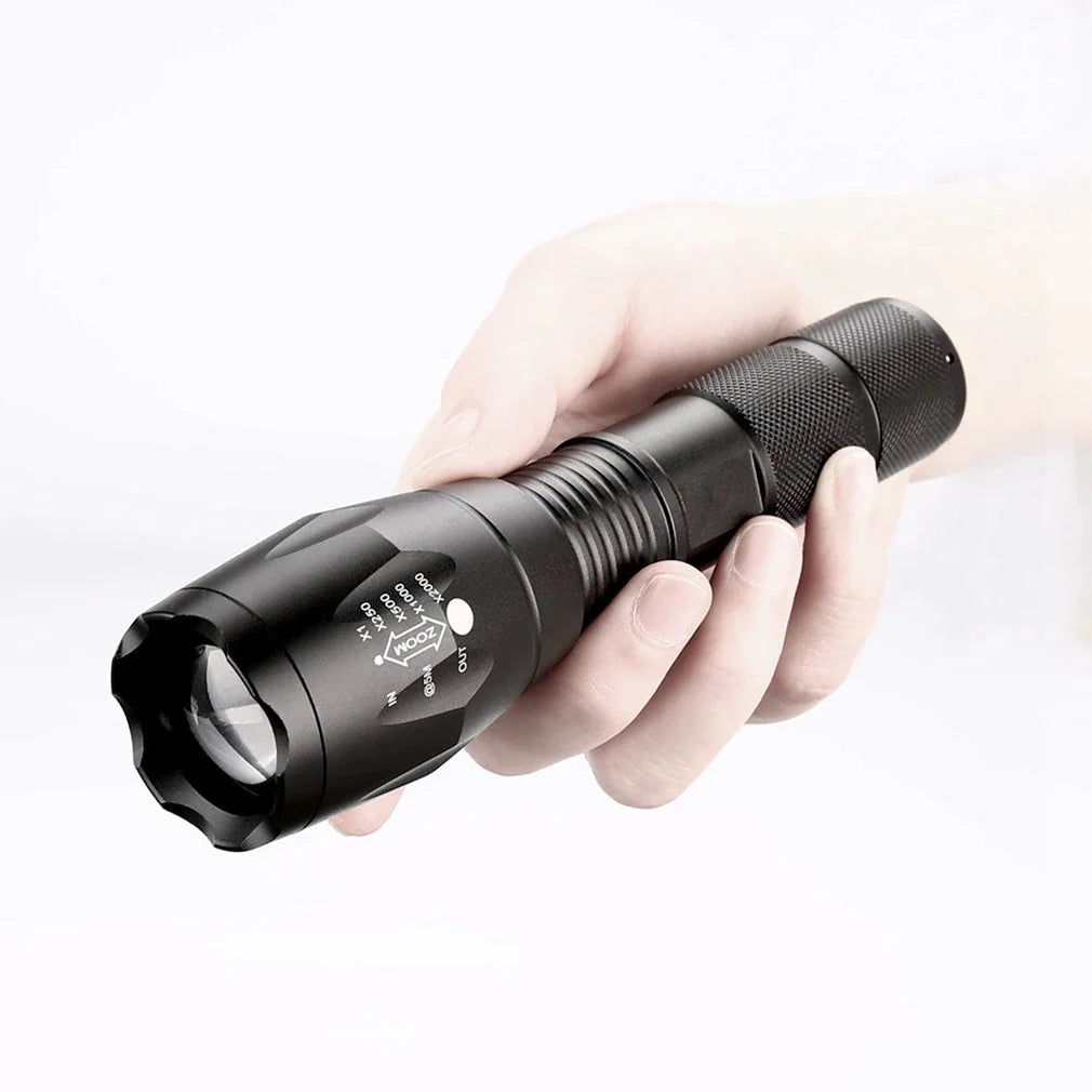 🔦: Super-Bright 90000LM LED Tactical Flashlight - 5 Modes Zoomable Torch