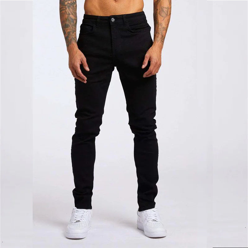 👖: Men's Slim Fit High Waist Jeans