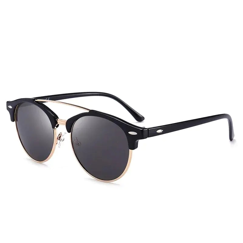 🕶️: Round Polarized Sunglasses - Classic Vintage Style with UV Protection