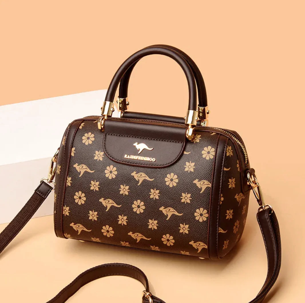 👜: Printed Fashion Shoulder Bag - Eye-Catching European Retro Style