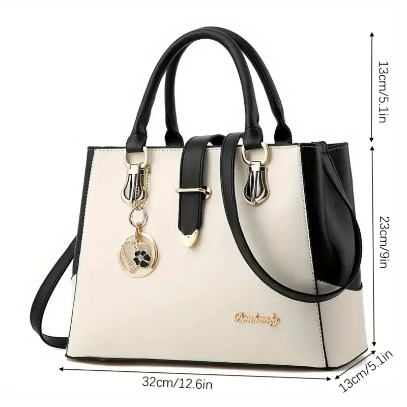 👜: Women's Contrast Simple One Shoulder Handbag