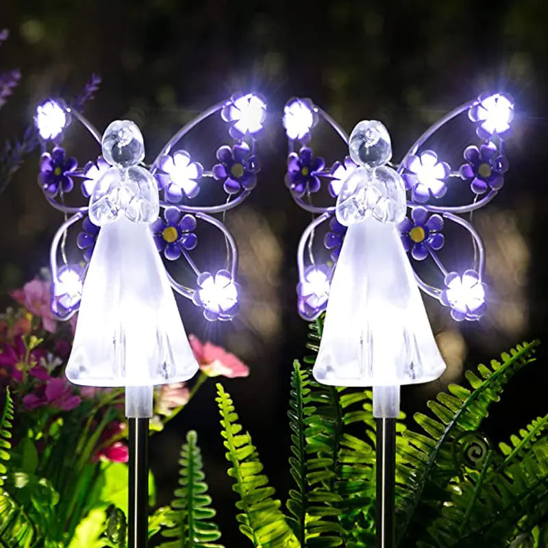 👼: Solar Angel Garden Lights - LED Outdoor Memorial & Decorative Lighting