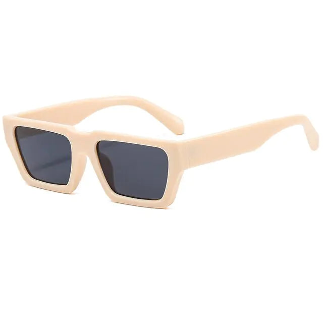 🔲: Vintage Square Frame Sunglasses - Hip-Hop Retro Style UV400