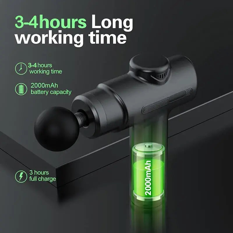 💥: Deep Tissue Massage Gun - Powerful Percussion Therapy Device
