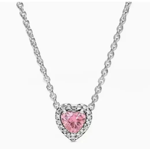💎: 925 Silver Birthstone Diamond Necklace - Color Gemstone Pendant Jewelry