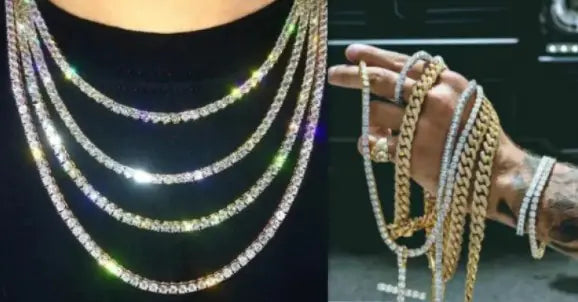 💎: Iced Out Bracelet Necklace