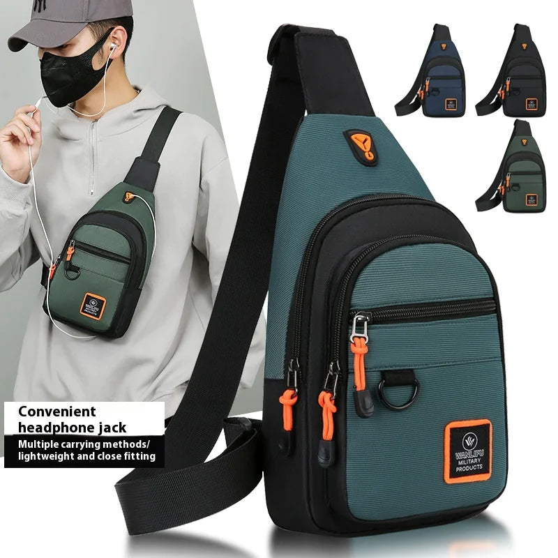 🎒: Men's Multi-Layer Crossbody Bag - Business Tactical Chest Pack