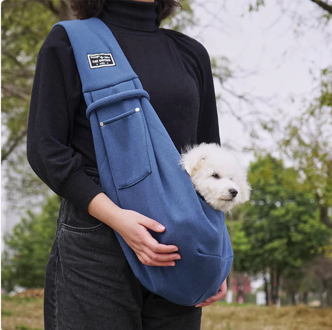🎒: Pet Crossbody Carrier Bag - Hands-Free Travel Companion