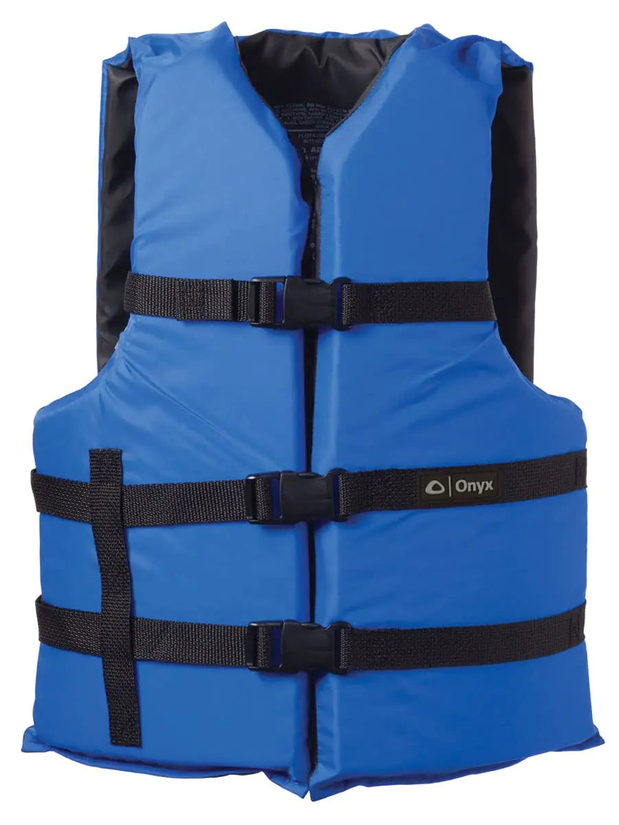 🚤: ONYX General Purpose Life Jacket Universal Blue - Coast Guard Approved