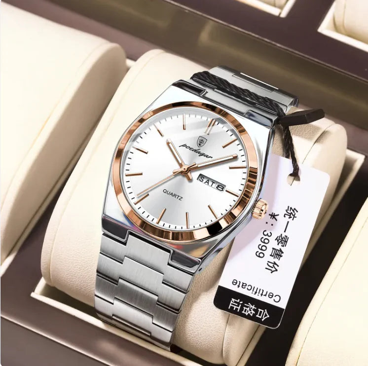 ⌚: Men's Ultra-Thin Luminous Waterproof Quartz Watch - Premium Slim Design