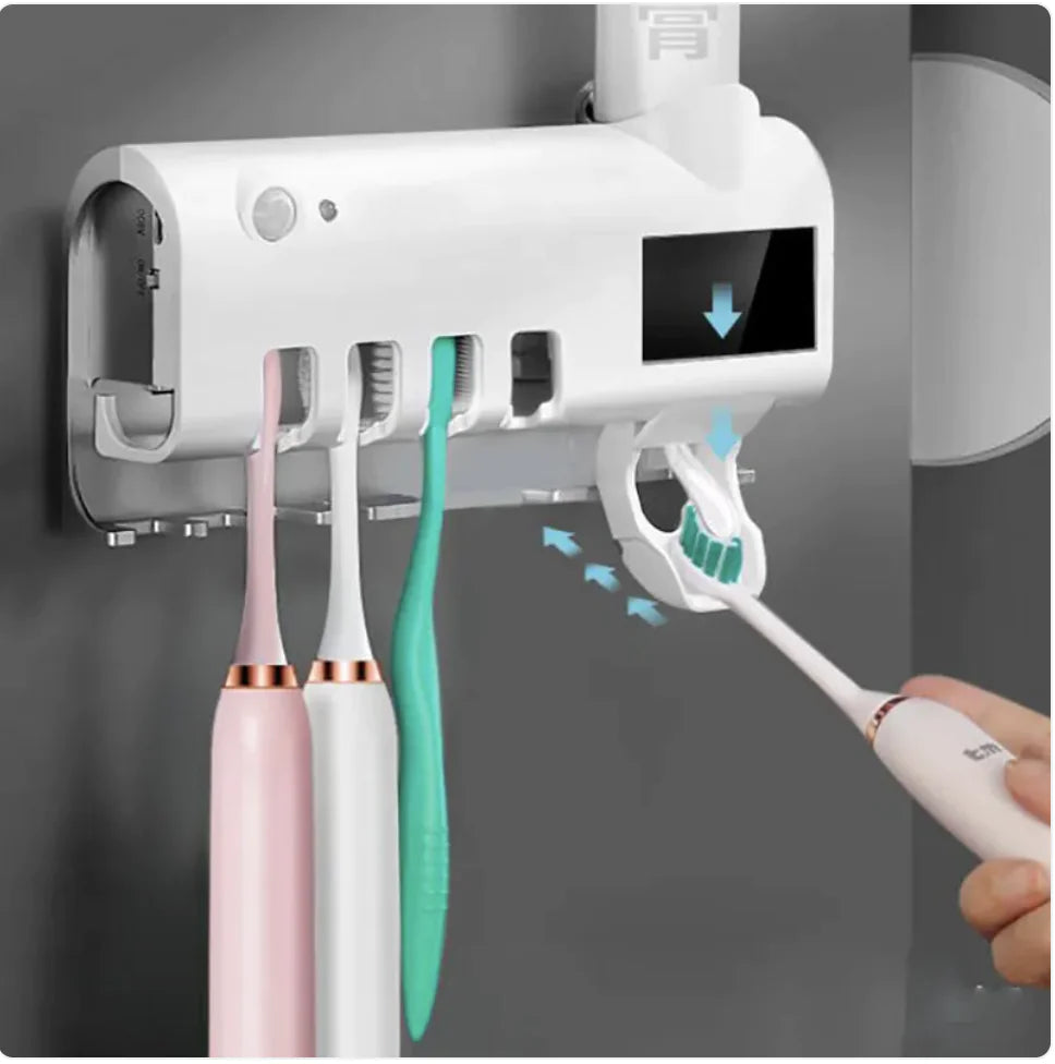 🦷: UV Toothbrush Sterilizer & Automatic Toothpaste Squeezer - Smart Hygiene System
