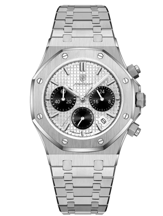 ⌚: Quartz Men's Watch - Classic Metal Construction Timepiece