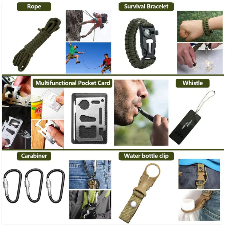 🎯: 216-Piece Professional Survival Kit - Complete Emergency Gear with MOLLE Tactical Pouch