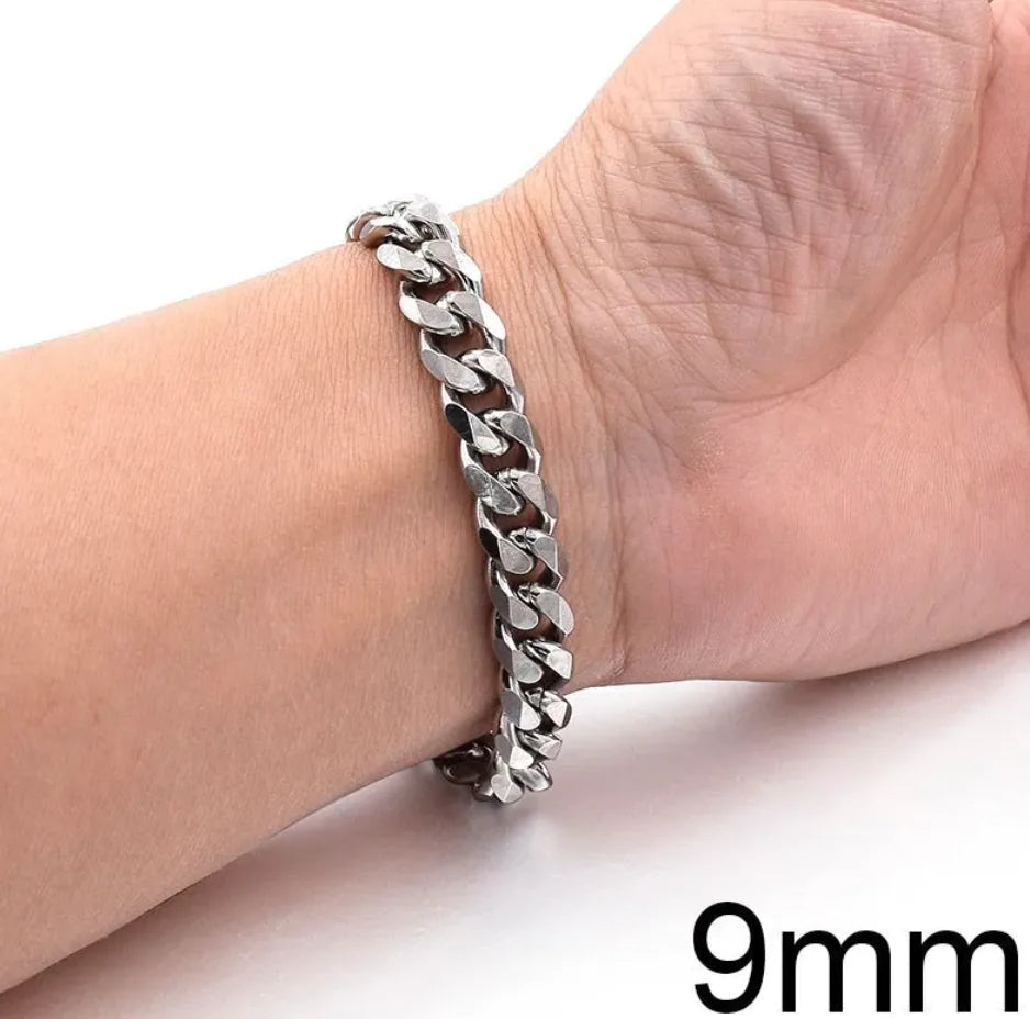 🔗: Men's Titanium Steel Cuban Link Bracelet