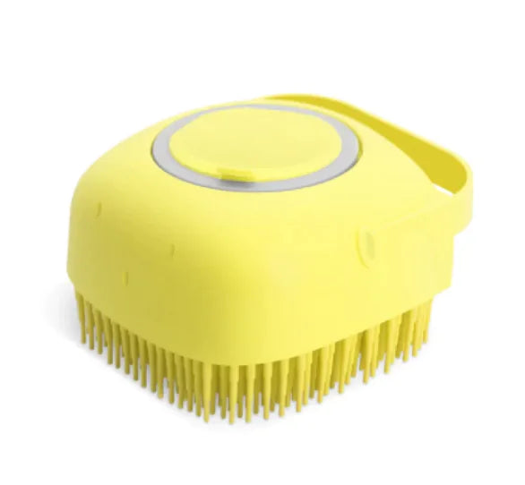 🧴: Pet Shampoo Brush and Massage Comb - 2-in-1 Grooming Tool with Dispenser