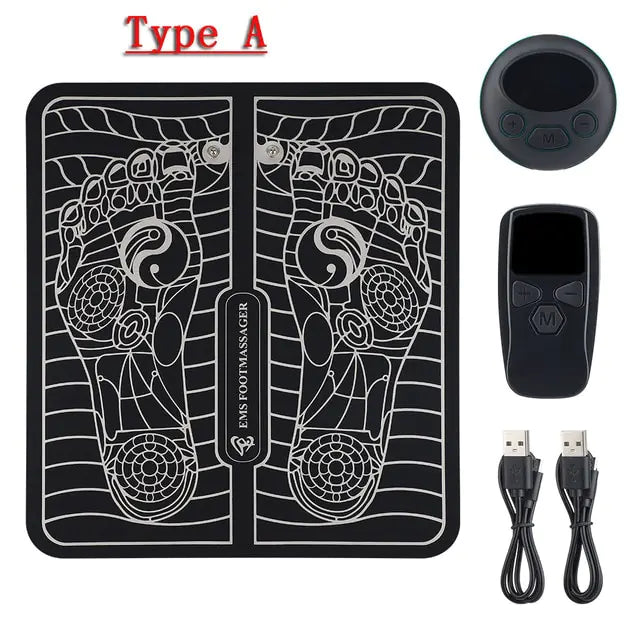 🦶: Electric Foot Massager Pad - Therapeutic Muscle Stimulation Device