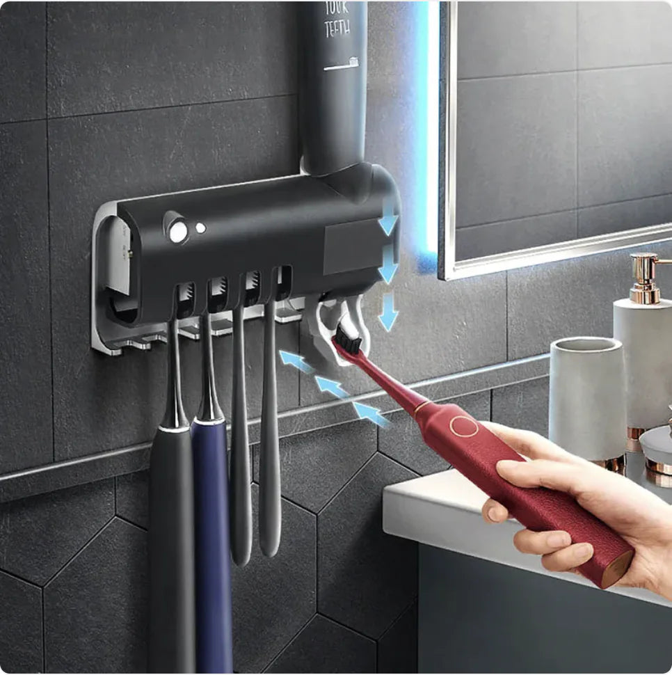 🦷: UV Toothbrush Sterilizer & Automatic Toothpaste Squeezer - Smart Hygiene System