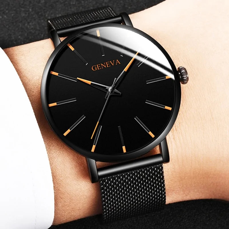 ⌚: Ultra Thin Quartz Watches For Men - Premium Minimalist Timepiece
