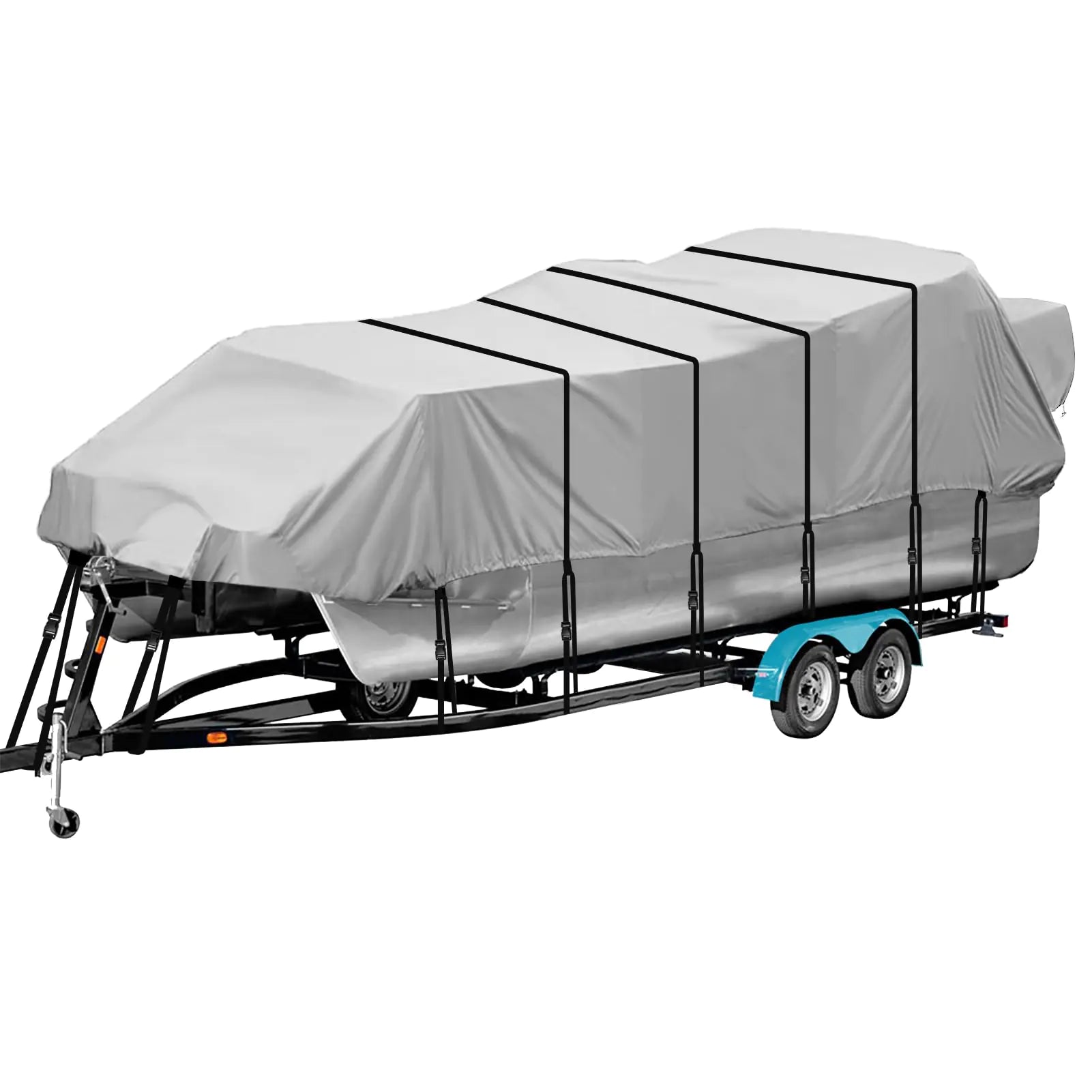 ⛵: Pontoon Boat Cover 17-20ft - 1200D Heavy Duty Canvas with Motor Cover