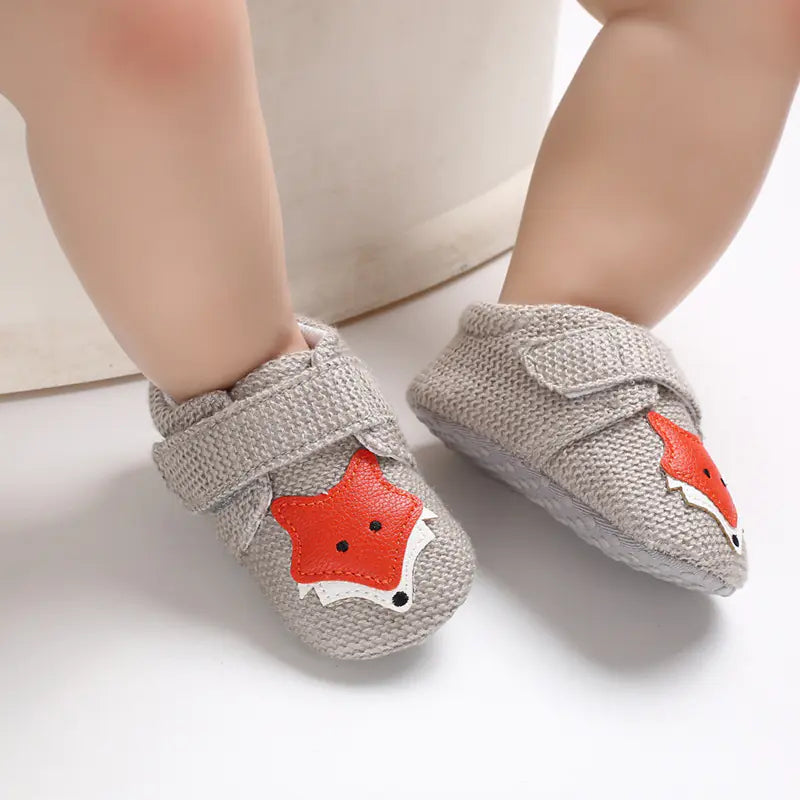 👶: Soft Sole Cartoon Baby Shoes for 0-1 Year Olds