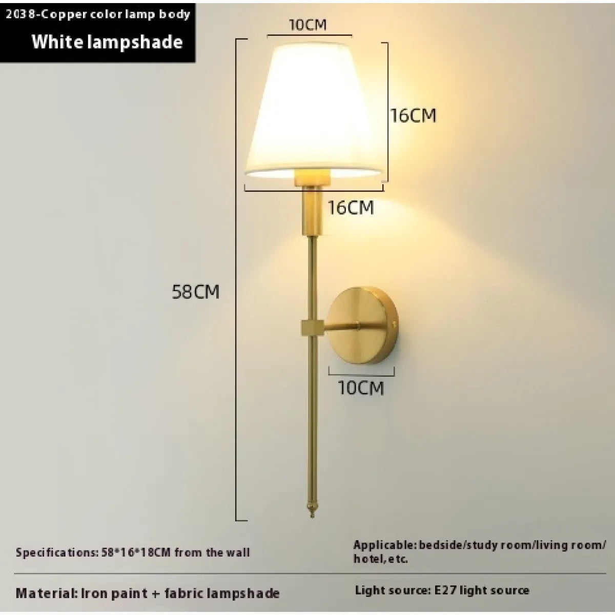 💡: Modern Nordic Wall Lamp - Minimalist Metal Design Bedroom Living Room