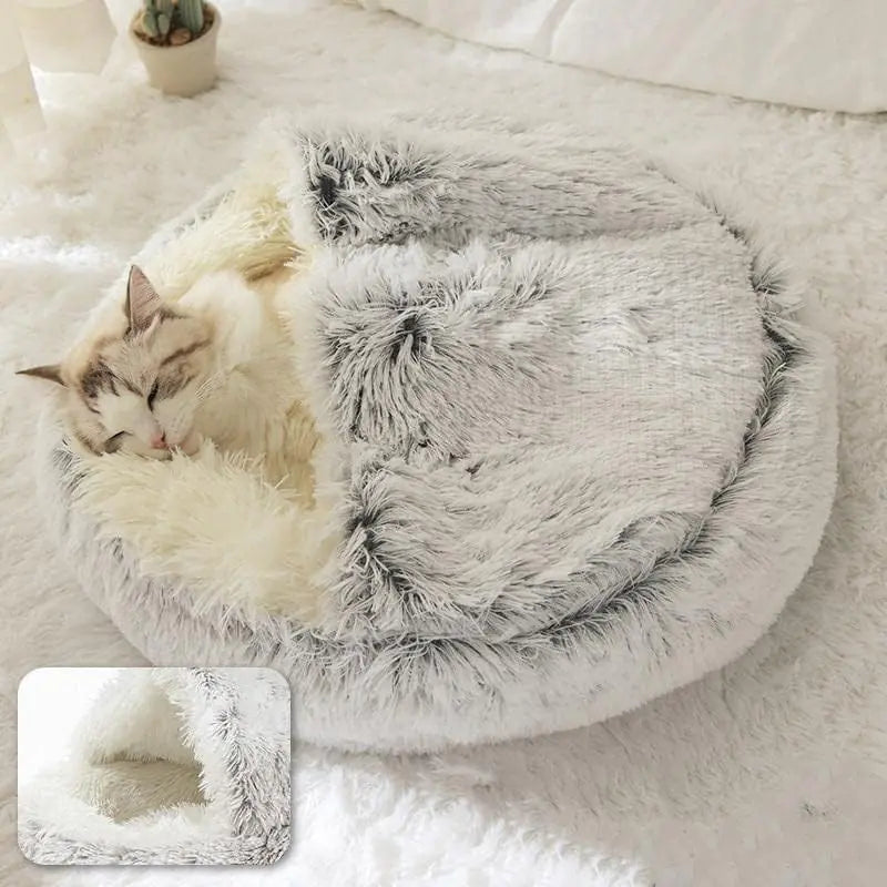 🐱: Plush Round Cat Bed - Luxurious Circular Comfort Haven
