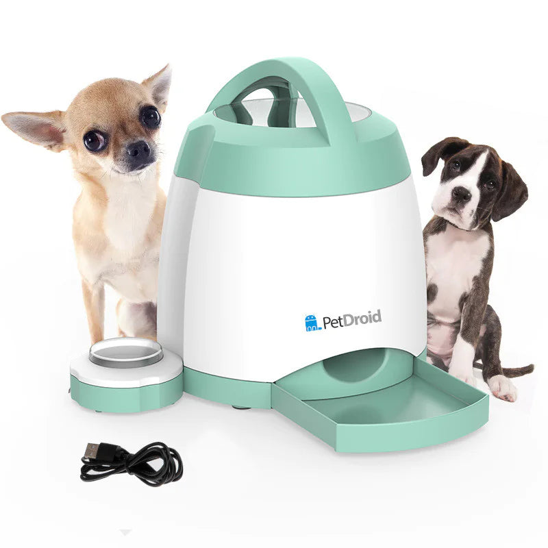 🔘: Button Push Dog Feeder - Easy-Press Automatic Feeding System