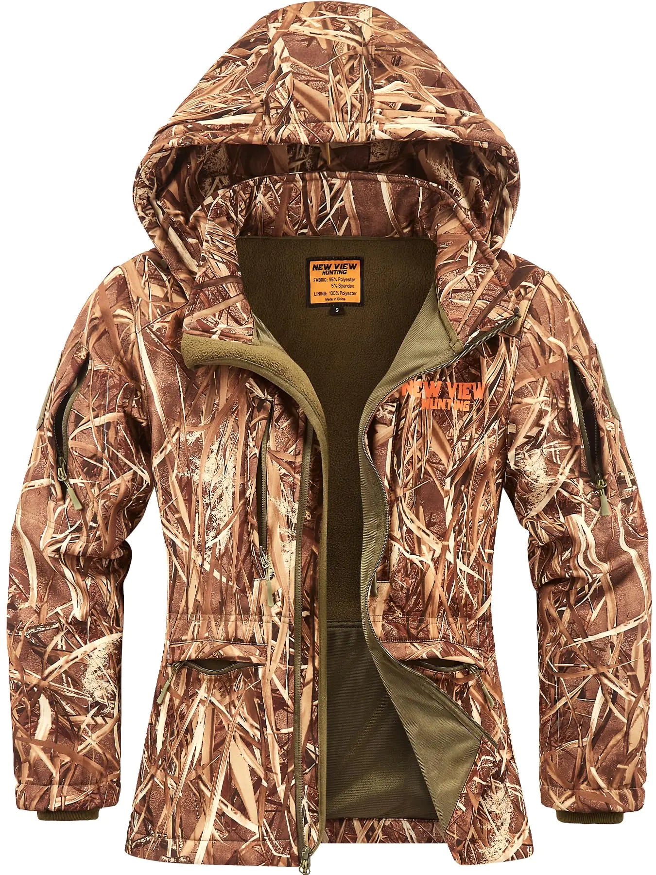 🏹: NEW VIEW Women's Hunting Jacket - Ultra-Quiet Water Resistant Camo