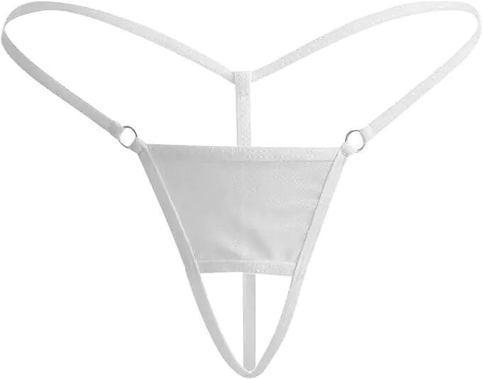 💋: Sexy Lace Thong G-String - Crotchless Mesh Lingerie Panties