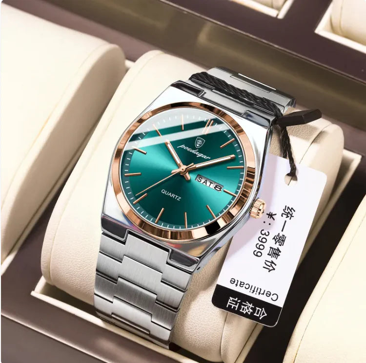 ⌚: Men's Ultra-Thin Luminous Waterproof Quartz Watch - Premium Slim Design