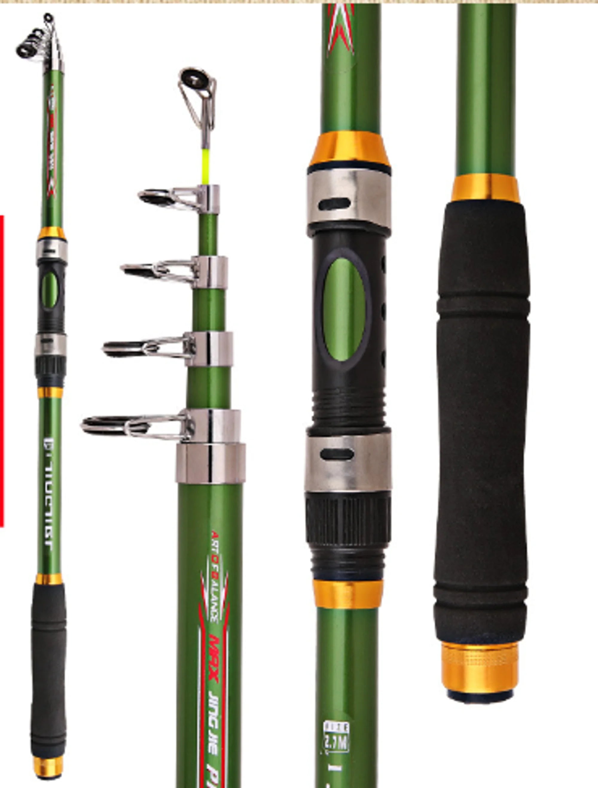 🎣: Carbon Fiber Telescopic Fishing Rod - Portable Fishing Pole