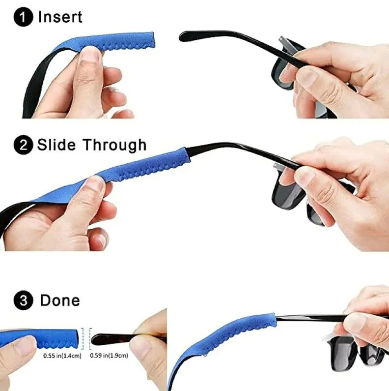 🔗: Sports Sunglasses Neck Cord Strap 4-Pack - Adjustable Eyeglass Lanyard Holders