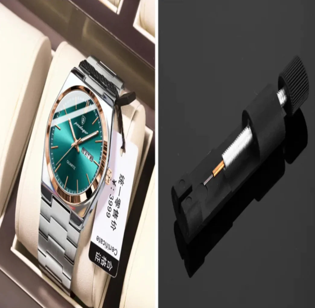 ⌚: Ultra-Thin Waterproof Men's Quartz Watch - 5mm Slim Profile 50M Resistant