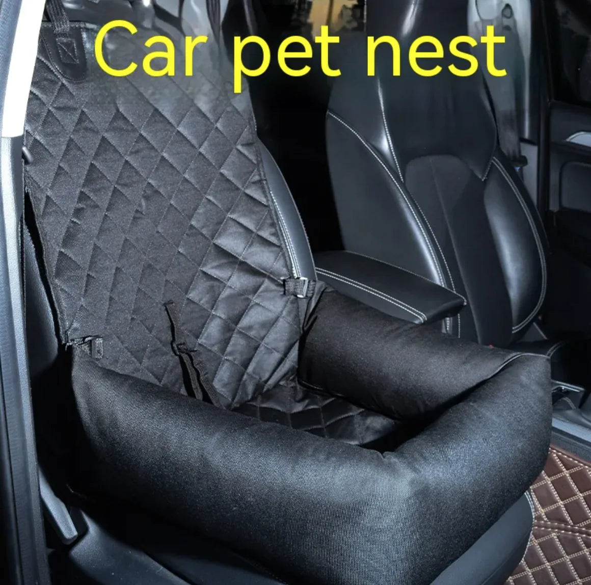 🚗: Pet Travel Rear Seat Cushion with Dog Toilet
